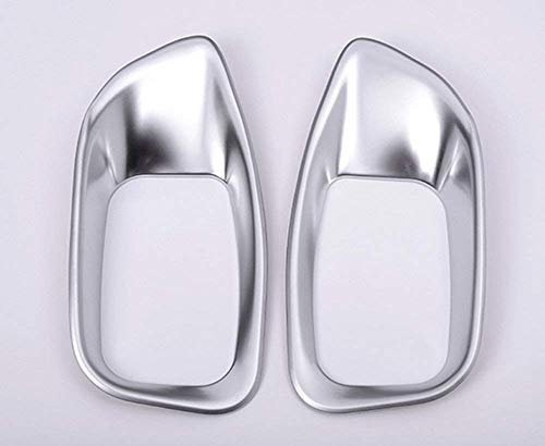 ABS Chrome Interior Accessory Car Sticker Seat Adjustment Cover Trim for Jaguar XE/F-Pace/XFL/XF X761 2016-2017 Matte Silver