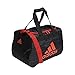 adidas Diablo Small Duffel Bag, Black Looper/ Hi - Res Red/ Black, One Size
