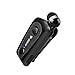 Wsound Bluetooth Earbuds Clip-on Collar Headset Mini Retractable Earphones with Mic Wireless Headphones Black