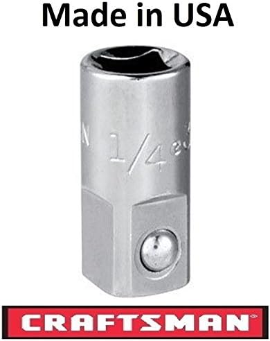 Craftsman Alloy Steel Socket Adapter 1/4"-3/8" 9-04257, Made in USA