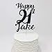 Birthday Cake Topper, Customized Name and All Ages, 1st, 18th, 21st, 30th 40th 50th 60th 70th 80th 90th, Custom Name and Age Cake Topper