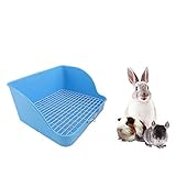 Pet Small Rat Toilet, Square Potty Trainer Corner Litter Bedding Box Pet Pan for Small Animal/Rabbit/Guinea Pig/galesaur/Ferret
