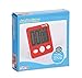 TickiT Jumbo Timer - Red - In Home Learning Supplies for Kitchens, Games, Lessons and Activities - Digital Timer with Large Display - Stand and Magnet for Mounting