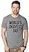 Mens Okayest Dad T Shirt Funny Sarcastic Novelty Gift for Husband Fathers Day Funny T Shirts Dad Joke Apparel for Men Cool Sibling T Shirt Novelty Tees for Dark Grey L