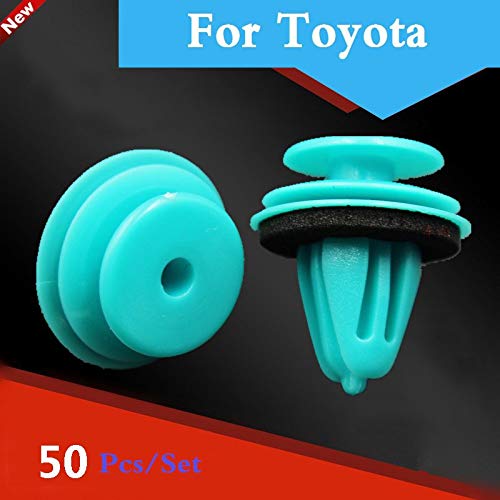 50pcs Plastic Rivet Retainer Car Fender Door Card Universal for Toyota Kluger Land Cruiser Surf Iq Ist Prado Hilux