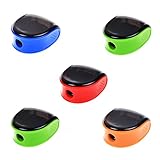 Cosmos 5 PCS Random Color Plastic Manual Pencil Sharpener