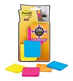 Post-it Super Sticky Full Adhesive Notes, 2x Sticking Power, 2 in x 2 in size, Rio de Janeiro Collection, 8 pads/pack (F220-8SSAU)