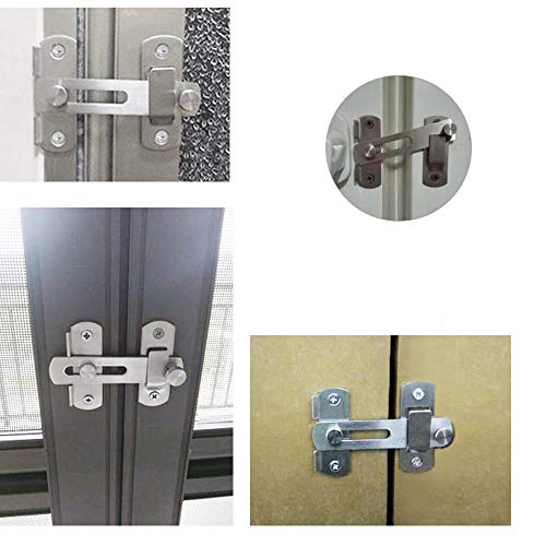 Flap Latch Bolt Bolt Lock Door Lock Safety flip Lock, Buckle Window Lock Wire Surface Treatment - Thumbnail 3