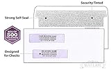 500#8 Flip and Seal Security Check Envelopes, Double Window for Addresses, Inner Security, Designed for Quick-Books Printed Checks, Perfect Fit Laser Checks - Number 8 Size 3 5/8 Inch x 8 11/16 Inch