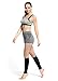 Buttons & Pleats Calf Compression Sleeve for Women & Men - Footless Leg Sleeves Socks - Boosts Circulation - Reduces Fatigue - Eases Shin Splints 1 Pair Black L/XL