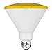 TCP 90 Watt Equivalent LED PAR38 Yellow Flood Light Bulb (Bug Light), Non-Dimmable (1 Pack)