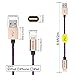 [Apple MFi Certified] Eoso 6.6 Feet/2 M Extra Long Nylon Braided USB Cable with Aluminum Cap on 8 Pin Lightning Connector for iPhone 7 / 6 Plus,iPad Air 2 and More (6.6Ft Golden)