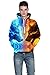 Azuki Unisex Realistic 3D Print Pullover Hooded Sweatshirt Hoodies with Big Pockets