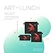 Artovida Artists Collective Reusable Lunch Baggies | Snack and Sandwich Bags with Zipper - Improved Dual Layer Design by Caia Koopman (USA) Strawberry Squid