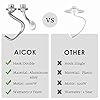 Stand Mixer, Aicok Dough Mixer 1000W with Double Dough Hooks, Whisk, Beater, Pouring Shield, 5L Stainless Steel Bowl, 6 Speed Tilt-Head Food Mixer, Kitchen Electric Mixer