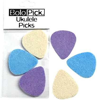 BoloPick, Ukulele Picks, Felt Picks, 6 Pack, Ukulele Gift