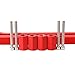 DIYTuning New Aluminum Grab Handles GraBars for Jeep Wrangler 2007-2017 2 4 Door (Rear Red)