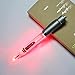 JASON YUEN 2PCS PACK Pen light ballpoint pen Metal 2 in 1 LED light up pen without extra refill and batteries in one box-writting and read in darkness night (Red light)
