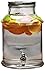 Circleware Valley Yorkshire Mason Glass Beverage Drink Dispenser with Metal Lid, 2.3 Gallon, Limited Edition Glassware
