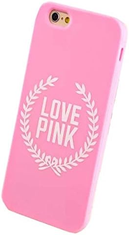 iPhone 6 Case,iPhone 6S Case,Hanjiekj fashionable Victoria's Secret olive branch cover design Silicone Case for Apple iPhone 6/6S 4.7 inch - Pink