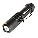 WINDFIRE® New Super Bright SK98 1600lm LED Zoomable Flashlight Mini 18650 Battery Torch Lamp Light Supports Zoom in & Out Black