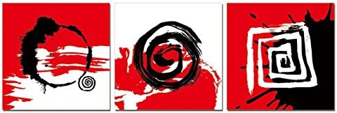 SLS Vision. Tribal Scriptures. 48 x 16 inches. Ready to Hang. Contemporary Art Modern Wall Decor, 3 Panel Commercial Grade Machine Framed Giclee Canvas Print. Home Decoration Painting. A1115