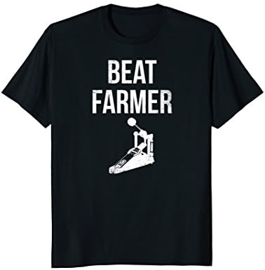 Funny Beat Farmer Drummer Bass Pedal DJ Music Shirt