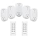 Magicfly Wireless Remote Control Electrical Outlet Switch with 100-feet Range for Lamps, Lights and Power Strips (Battery Included) (5 Pack 2 Remote)