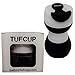 Tufcup Portable Spittoon Bottle for Chewing Tobacco - Reusable Spit Dipping Cup with Lid - Collapsible, Spill Resistant, Leak Proof Travel Spitter - Silicone Body - Fits Most Cup Holders, 17 Oz, Black