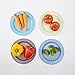 HM-tech 6pcs Bamboo Toddler Plates (8