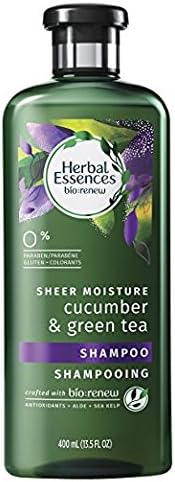 Herbal Essences Biorenew Sheer Moisture Shampoo, Cucumber &amp; Green Tea, 13.5 fl oz (Pack of 2)