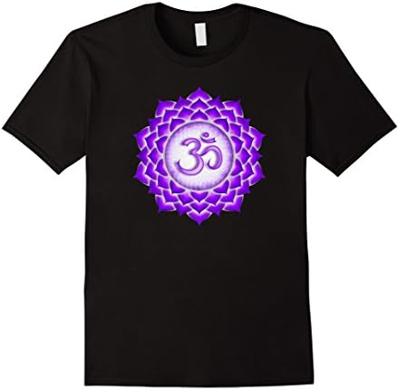 Mens Crown Chakra, Meditation, Meditating, Yoga, T Shirt Large Black