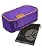 JAVOedge Double Sided Makeup Cosmetic Bag and Jewelry Travel Multi-Function Organizer (Dark Purple)