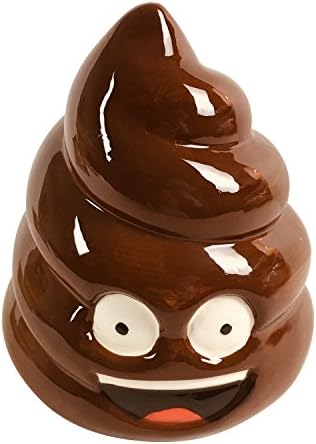 Poop Emoji Piggy Bank Ceramic