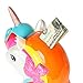 JoJo Siwa Unicorn Coin Bank - Unicorn Piggy Bank for Girls with Rubber Stopper