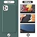 ORNARTO Compatible with iPhone 11 Pro MAX Liquid Silicone Case 6.5 inch, Slim Liquid Silicone Case with Open Bottom Style Soft Gel Rubber Cover - Pine Green