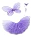 Purple Fairy Princess Tutu Costume Set For Girls Dress up and Ballet Dance (S 1-2 Yrs Old)