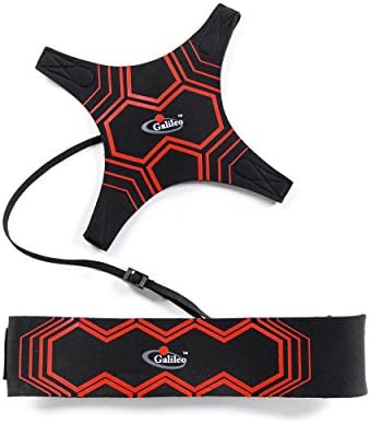 Galileo Solo Soccer Trainer Football Sports Throw Indoor Outdoor Self Practice Equipment with Adjustable Waist Belt Elastic Rope for 1 Pack
