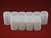 (10) Coinsafe Brand Square White Plastic (Large Dollar) Size Coin Storage Tube Holders