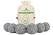 Organic Wool Dryer Balls - Grey 6 XL Premium Quality Reusable Natural Fabric Softener, 100% Hand Made, Natural, New Zealand Merino Wool, Fair-Trade