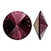 SWAROVSKI Crystal, 1122 Rivoli Fancy Stones 14mm, 2 Pieces, Amethyst F