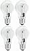 TCP 60 W Equivalent, Value Clear Halogen A19 Light Bulbs, Dimmable, Soft White (4 Pack)