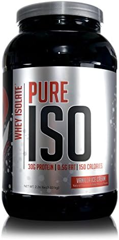 PUMPD Labs Pure Iso Whey Isolate Protein Powder - Naturally Sweetened Vanilla Ice Cream Flavor - Low Carb, Low Calorie, Non-GMO, Lactose Free, Gluten Free, Great for Weight Loss & Bodybuilding