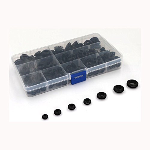 Ohaha 260pcs Rubber Grommet Assortment Wiring Coil Wire Gasket M3 / M4 / M5 / M6 / M8 / M10 / M12