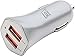 LAX Dual USB 4.8A Fast Car Charger for iPhone 6S Plus 6 Plus 6 5 SE 5S 5 5C 4S, Samsung Galaxy S7 S6 Edge Plus Note 5 4 S5 Tab S, LG, HTC, Nexus, iPad - Cigarette Lighter Power Adapter (Silver 4.8A)