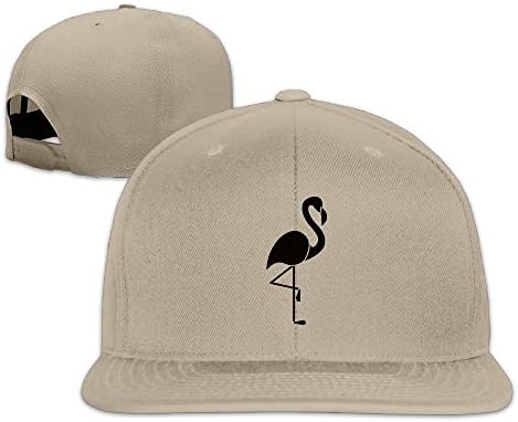Flamingo Silhouette Cute Flat Brim Workwear Snapback