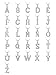 FANZE Women's 925 Sterling Silver Cubic Zirconia Initial Alphabet A-Z 26 Letters Pendant Necklace