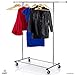 Clothes Rack Heavy Duty Commercial Grade (Chrome) Clothes Rail for Clothing, Garment Rack Adjustable Clothing Rack, Clothing Rail 200 LBS Capacity