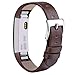 Vancle Compatible with for Fitbit Alta Bands Leather, Adjustable Replacement Accessories Fitbit Alta HR Bands for Women Men (3. Coffee)
