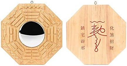 Zexa Traditional Chinese Feng Shui Bagua Mirror Concave/Convex Bagua Mirrorfor Protection Against Harmful & Passive Negative Energy (Convex Mirror/Concave Mirror)